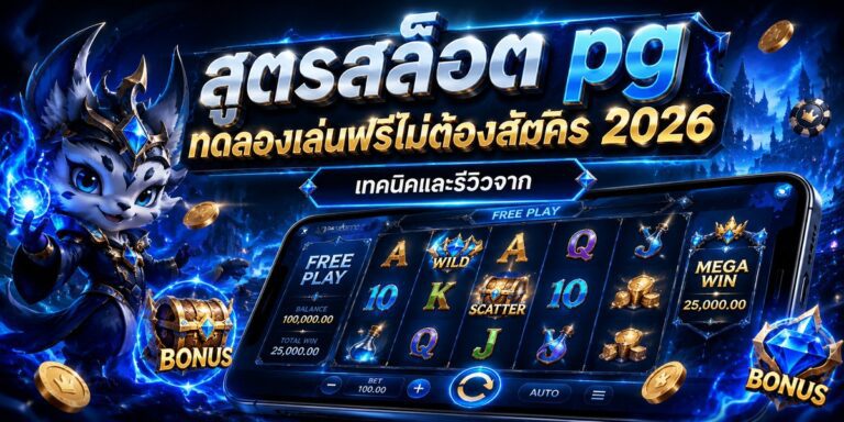 สูตรสล็อต pg ทดลองเล่นฟรีไม่ต้องสมัคร เทคนิคและรีวิวจาก